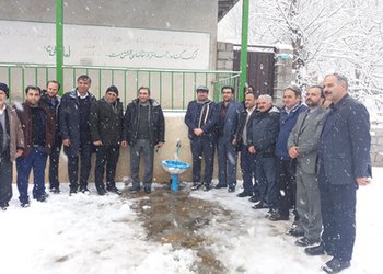 افتتاح یک طرح آبرسانی روستایی در شهرستان رودبار