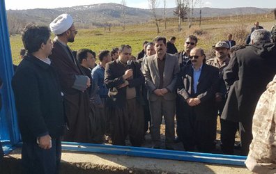 افتتاح پروژه آبرسانی به روستای زرواو سفلی از توابع شهرستان بانه به مناسبت دهه مبارک فجر