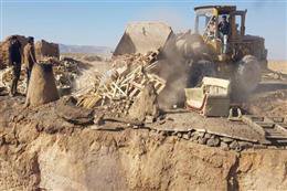 تخریب کوره های زغال سوزی غیر مجاز در اراضی کشاورزی شهرستان ری