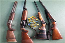 کشف و ضبط ۴ قبضه اسلحه شکاری از متخلفان در شهرستان بندر ترکمن