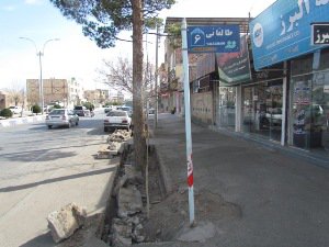 آغاز عملیات جدول گذاری لاین غربی بلوار طالقانی