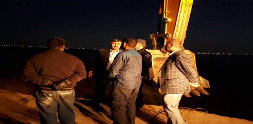 عملیات اجرایی ترمیم شکستگی کانال سلمان با حضور مدیر کل مدیریت بحران استان خوزستان آغاز شد