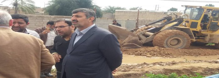 مدیر کل مدیریت بحران استان خوزستان از سیل بند زامل حمیدیه بازدید کرد