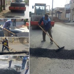 ادامه گیری آسفالت معابر سطح شهر توسط دو اکیپ فعال شهرداری خرمشهر