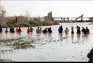 خطر سیلاب در رودخانه کرخه همچنان ادامه دارد