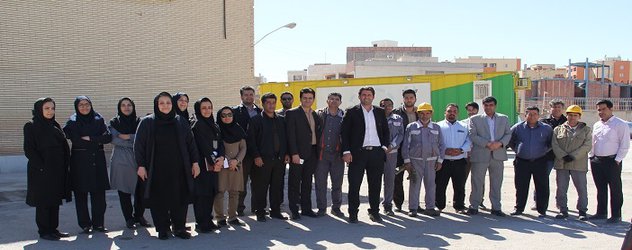 برگزاری مانور اطفای آتش نشانی در شرکت توزیع نیروی برق جنوب استان کرمان