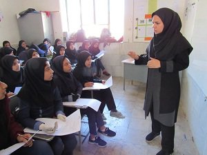 اجرای طرح داناب در یکی از مدارس شهرستان ارزوئیه