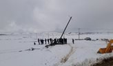 خسارت‌های سنگین بارش برف و باران به شبکه توزیع برق استان کردستان