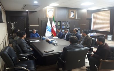 دیدار مدیر و کارکنان امور منابع آب شهرستان خدابنده با مدیرعامل شرکت آب منطقه ای زنجان