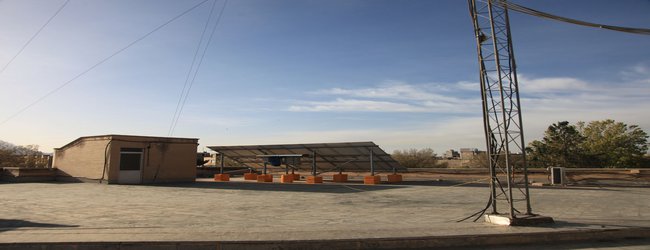 احداث نیروگاه خورشیدی ۵ کیلوواتی در شهرداری مبارکه