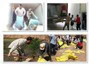 استقرار و ساماندهی ۳۷۰ خانوار در شهرها و روستاهای استان خوزستان و تامین نیازهای اولیه آنها توسط بسیجیان داوطلب شهرداری شاهین شهر
