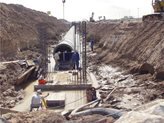 اجرای خط انتقال و شبکه آب و فاضلاب مسکن مهر شادگان در خوزستان