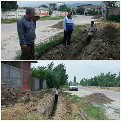 آغاز عملیات اجرایی بیش از۲کیلومتر شبکه داخلی در روستای چهارده شهرستان کردکوی