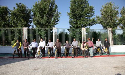 افتتاح مسیر دوچرخه بولوار ملک آباد