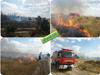 تلاش نفسگیر آتش نشانان برای مهار آتش سوزی در روستای طرمزد