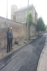 بازدید شهردار از روند آسفالت خیابان شهید جمشیدی واقع در فلسطین شمالی