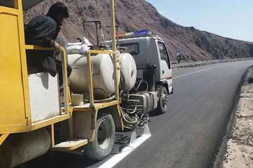 خط کشی ۲۵۰۰ کیلومتر از جاده‌های استان اردبیل