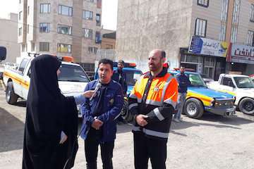خدمات رایگان شرکت «آباد امداد پایتخت» همدان به زائران اربعین حسینی