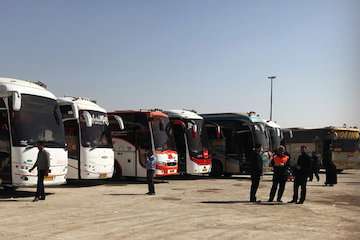 جابه‌جایی زائران اربعین حسینی با به کارگیری بیش از ۴ هزار اتوبوس در خوزستان