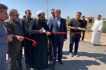افتتاح ۳ پروژه و آغاز عملیات یک راه روستایی در شادگان خوزستان