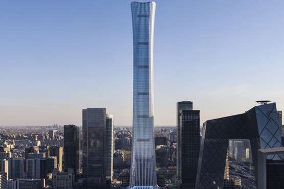  افتتاح مرتفع‌ترین آسمان خراش دنیا در پکن