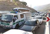 ترافیک سنگین در جاده چالوس/ ترافیک نیمه سنگین در محور مهران-حمیل