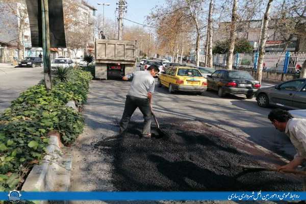 بیش از 4هزار مترمربع معابر شهری آسفالت و لکه گیری شد