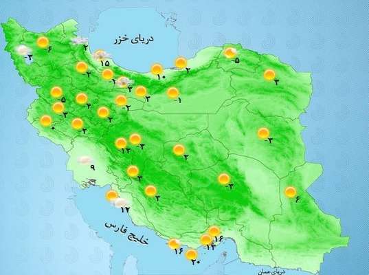 هواشناسی ایران ۹۸/۱۱/۱۱| آغاز بارش برف و باران گسترده از بعدازظهر امروز