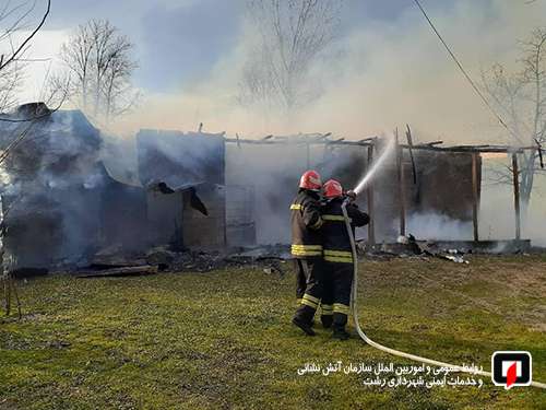 پوشش بالغ بر 4 هزار حریق، حادثه و همچنین خدمات ایمنی تنها در ده ماهه سال 98 توسط آتش نشانان شهر باران/ آتش نشانی رشت