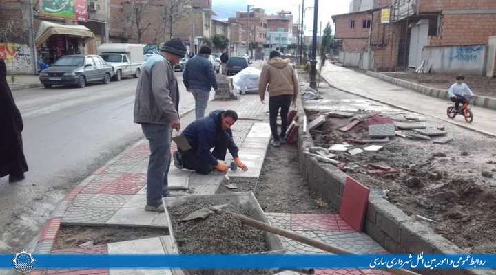 بیش از 2 هزار مترمربع معابر شهری پیاده روسازی شد