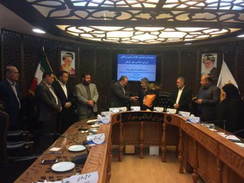 تجلیل از خانم گل مسابقات آسیایی در صحن شورای اسلامی شهر گرگان