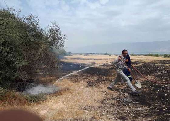 مهار آتش سوزی در پارک ملی دریایی نایبند و منطقه شکارممنوع کوه مند