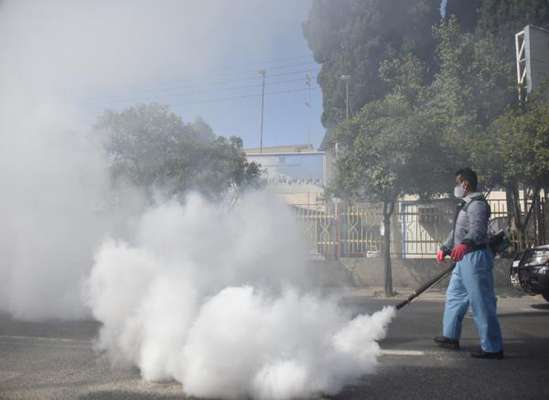 مانور بزرگ ضد عفونی شهر ساری در راستای جلوگیری از شیوع ویروس کرونا