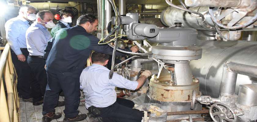 در نیروگاه شهیدرجایی قزوین انجام شد؛ تعمیر یک دستگاه والو موتوری واحد بخاری بدون خروج از شبکه تولید