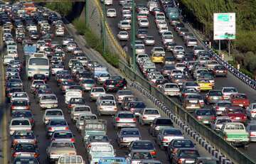 ترافیک سنگین در آزادراه کرج-قزوین و بالعکس