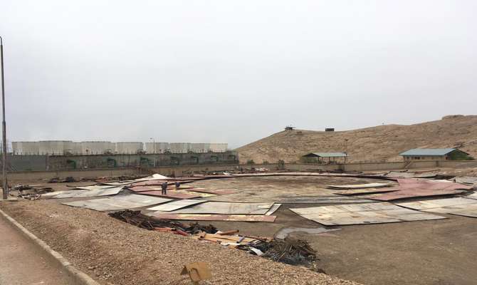 آماده سازی محل نصب برج خنک کننده خشک نیروگاه اصفهان