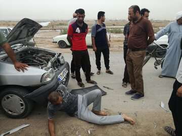 انتظار سه ساله مردم علی‌آباد اهواز برای دسترسی به جاده ایمن