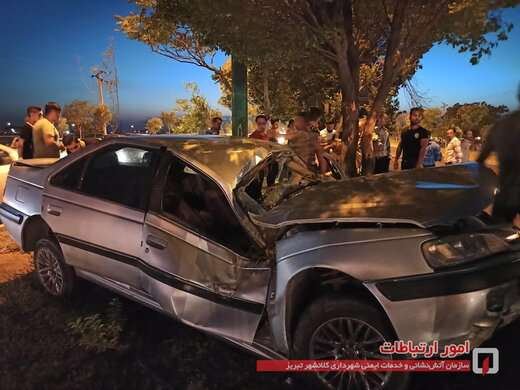 سانحه رانندگی در مسیر جاده فرودگاه دو مصدوم بر جای گذاشت