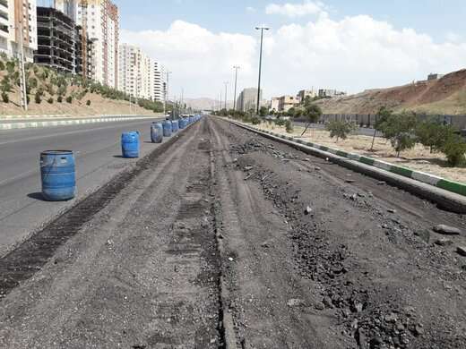 ساماندهی اتوبان پاسداران با ۵ هزار و ۲۰۰ تن آسفالت‌