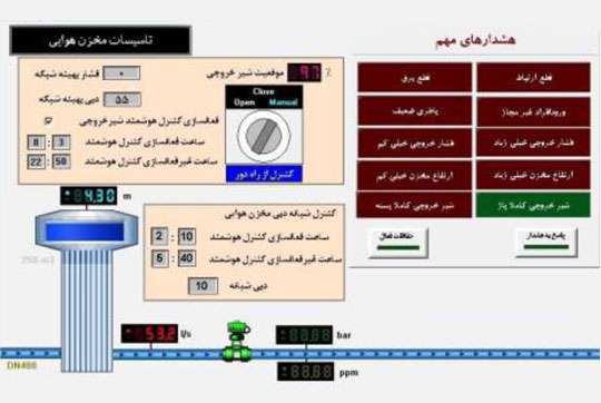 طراحی و اجرای کنترل اتوماتیک دبی وروردی به شبکه توزیع آب شهر رضوانشهر