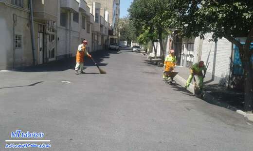 جاده صنعت و شهید مدنی از انواع پسماند پاکسازی شدند