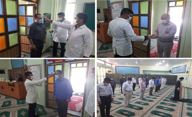 برپایی مجدد  نماز جماعت در نیروگاه رامین اهواز پس از  اعلام وضعیت سفید در استان خوزستان