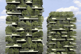 جنگلهای عمودی ، ترکیب معماری شهری و بافت گیاهی