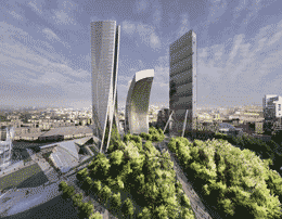 ساخت آسمان خراشی جدید در شهر میلان ایتالیا