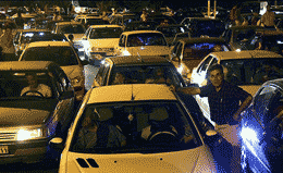 ترافیک‌ سنگین بزرگراه‌های تهران پس از بارش باران