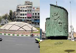 نصب نماد جدید در میدان انقلاب/ گنبد میدان انقلاب سازهای موقت بود