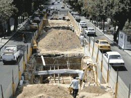 اتمام عملیات احداث سازه‌نگهبان روی خطوط متروی تهران - کرج