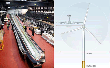 طراحی طولانی‌ترین پره توربین بادی جهان