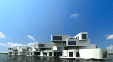 نخستین آپارتمان شناور جهان ساخته می‌شود