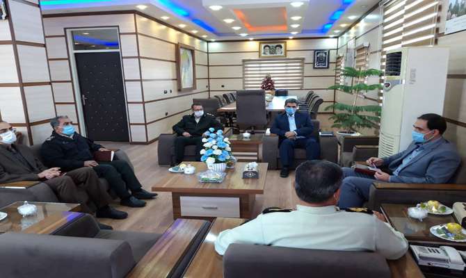 دیدار مدیرعامل برق منطقه‌‌ای یزد با فرمانده نیروی انتظامی استان
